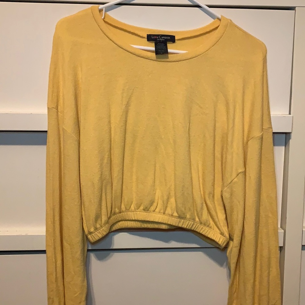 Long sleeve crop top